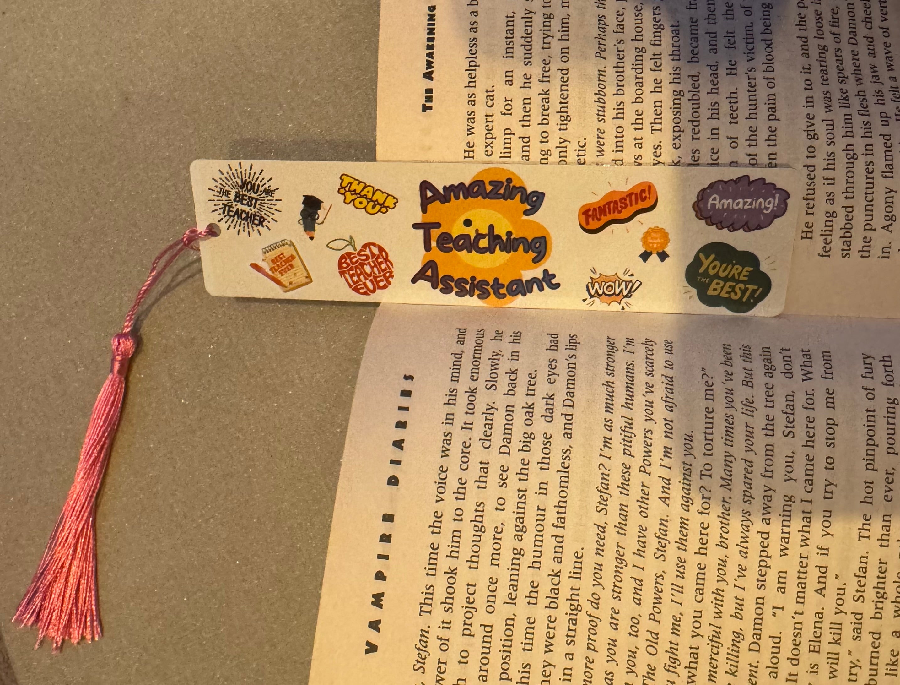 Amazing Teaching Assistant Bookmark
