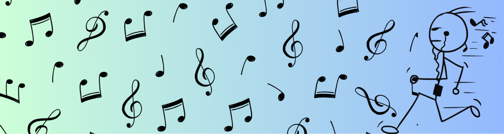 Music Notes Aluminium Bookmark – 15×4 cm Musical Gradient Design