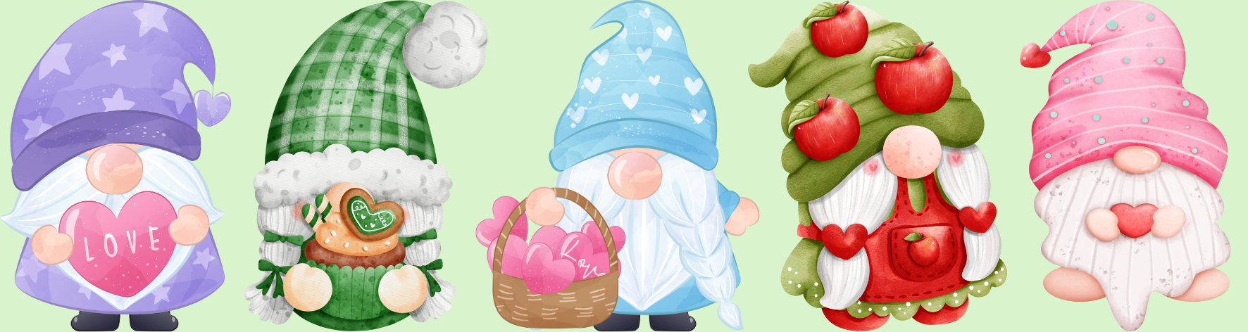 Gnome Aluminium Bookmark – 15×4 cm Cute Seasonal Gnomes Design