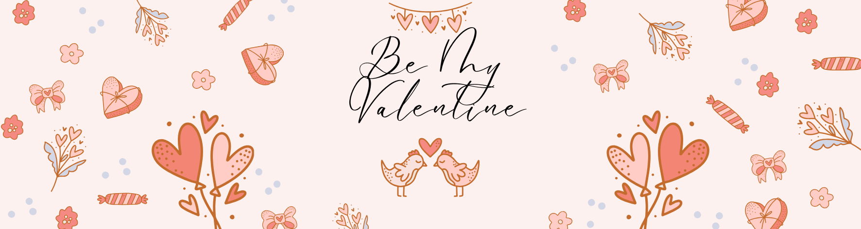 Be My Valentine - 15×4 cm Metal Bookmark